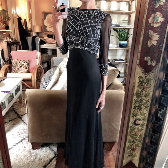 Vintage Dresses & Skirts - Vintage beaded gown